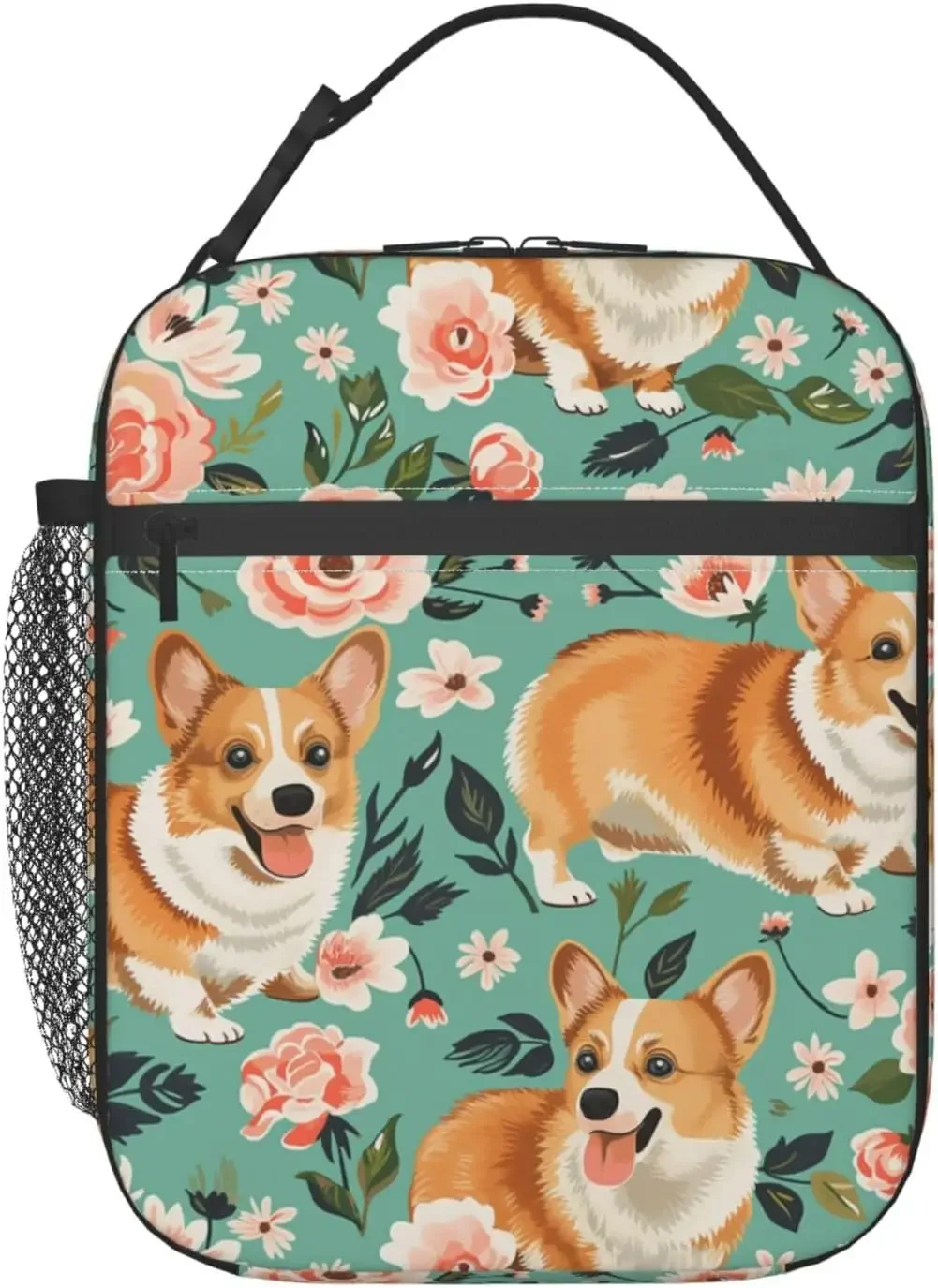 Cute Corgi Lunch Box for Adults Women Girls Boys Insulated Cooler Reusable Lunch Bag Container Gifts for Work  Picnic School