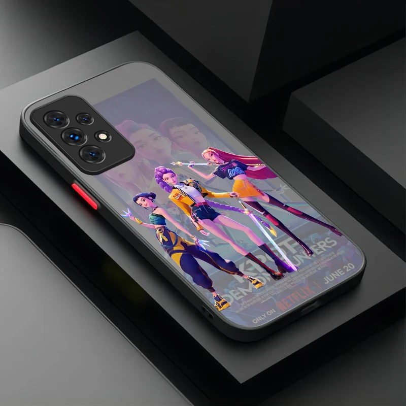 KPop D-Demon H-Hunters حافظة لهاتف سامسونج جالاكسي A17 A07 A54 A05s A05 A34 A24 A14 A73 A53 A33 A23 A13 A72 A52 A52s A32 A22 A12 #4