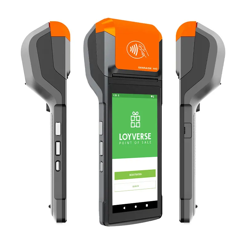 New Handheld Pos Machine Portable H10 5.5 Inch Android 14 Touch Screen Terminal Smart Payment Machine Mobile Pos for Supermarket