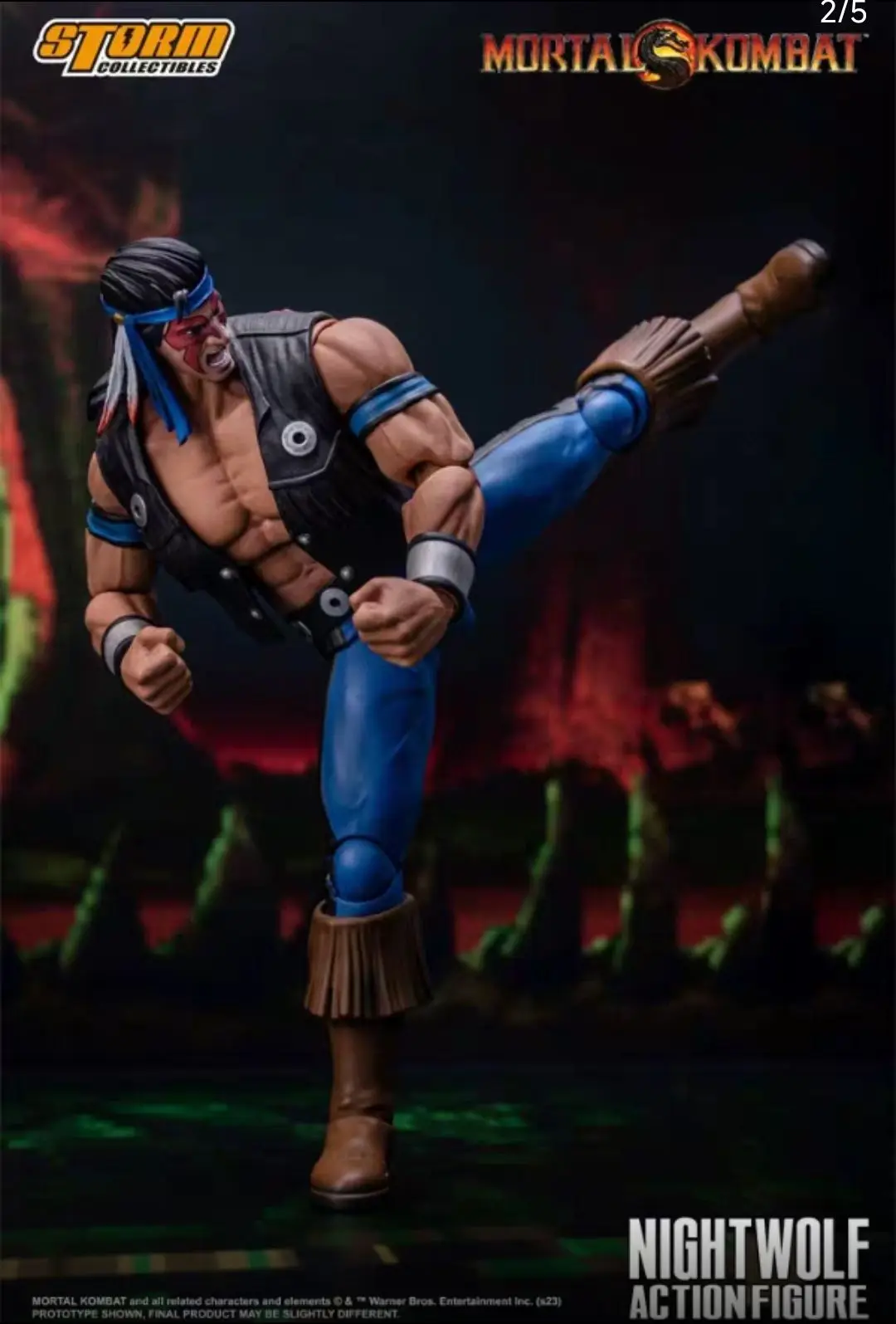 In-stock Storm Toys Mortal Kombat Nightwolf 1/12 Action Figure Model Collectible Gift