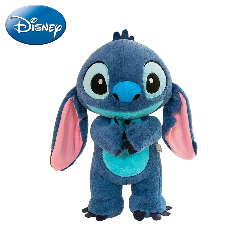 Disney Stitch Plush Toy para crianças Manteiga, bicho de pelúcia macio, travesseiro do carro, brinquedo reconfortante, presente de Natal e aniversário 35cm