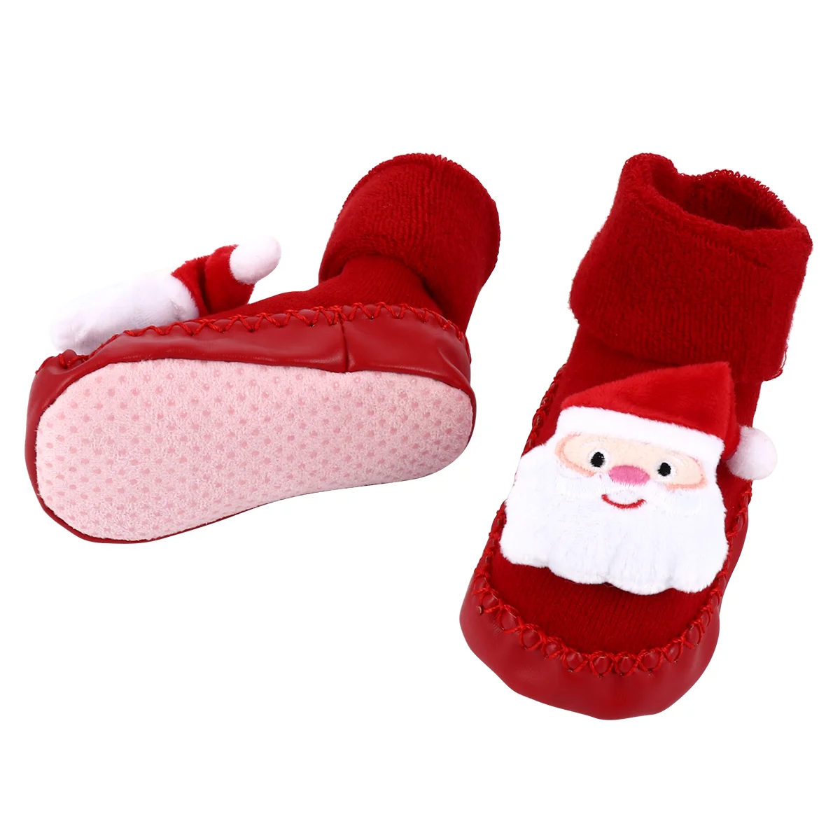 

Sock Christmas Baby Shoes and Socks Toddler Girl Kids Stockings Combed Cotton Slipper