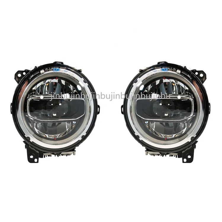 9'' High&Low Beam Headlight with Halo ring white DRL amber turn signal lights for Jeep Wrangler JL 2018+