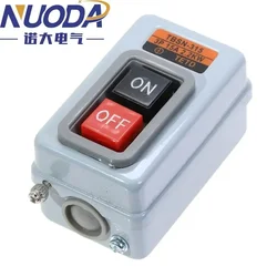 NUODA Push Button Power Switch Three Phases Power Control Start Switch AC 380V 15A 3P 2.2KW TBSN-315 TBSS-315