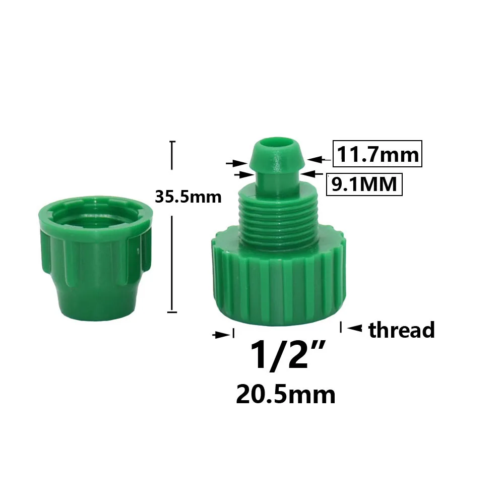1/2 Inch Female Thread To 4mm 8mm Garden Hose Barb Connector 1/4