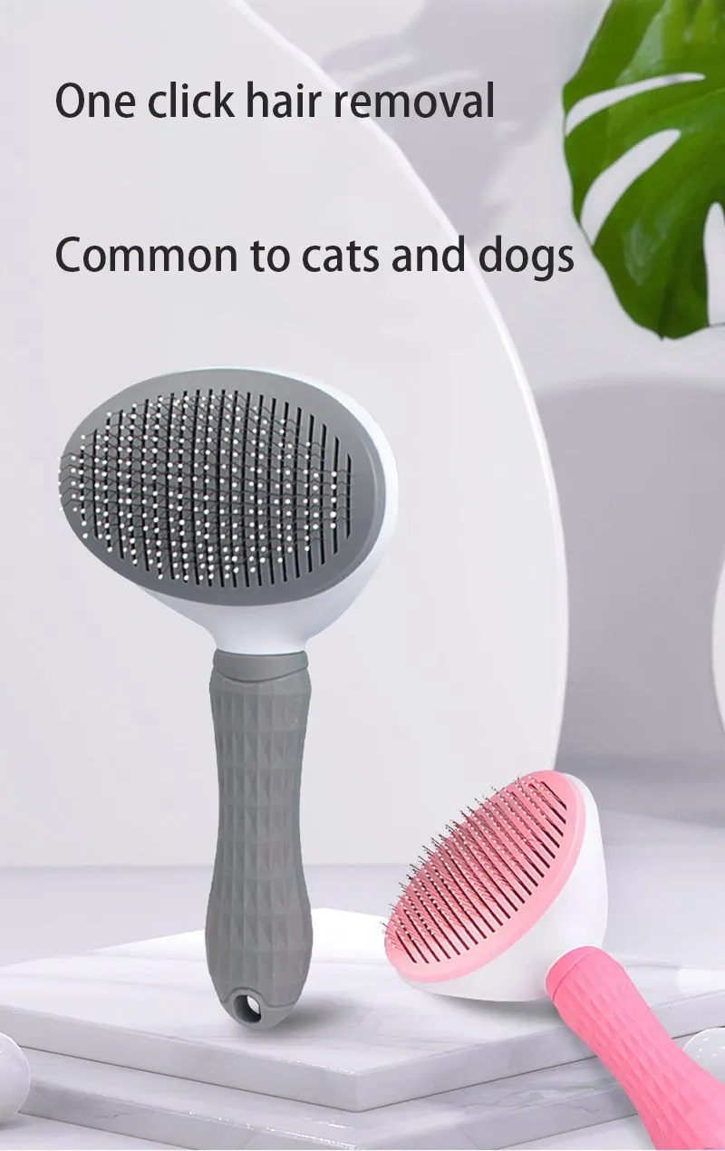Escova de cabelo para cães e gatos, escova removedora de pelos de animais de estimação para cães, gatos, filhotes, gatinhos, ferramentas de preparação, acessórios para cães, suprimentos para animais de estimação -