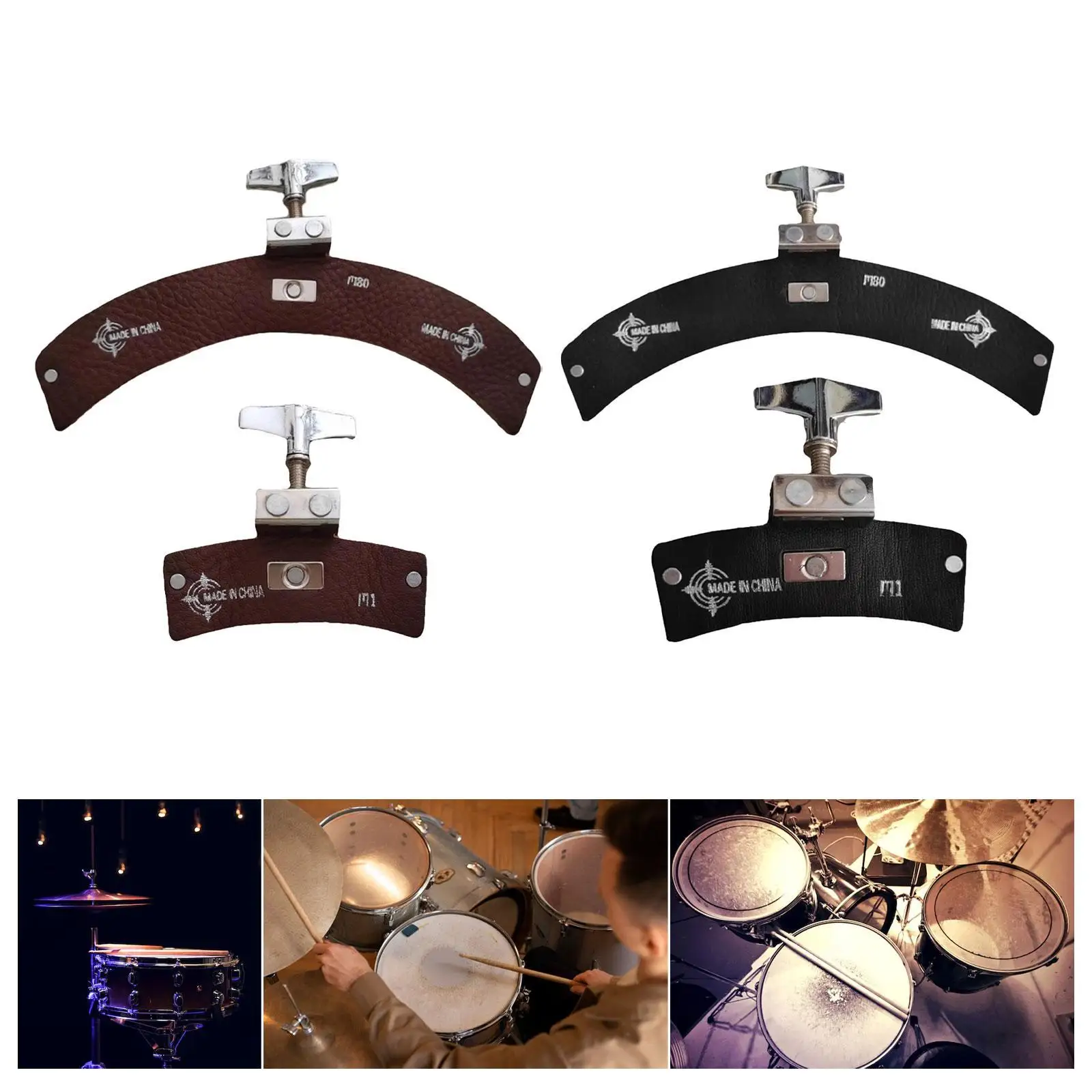 Drum Dampeners Pad ทนทาน Drum Mute Pad สําหรับ Bass Snare Percussion Instrument