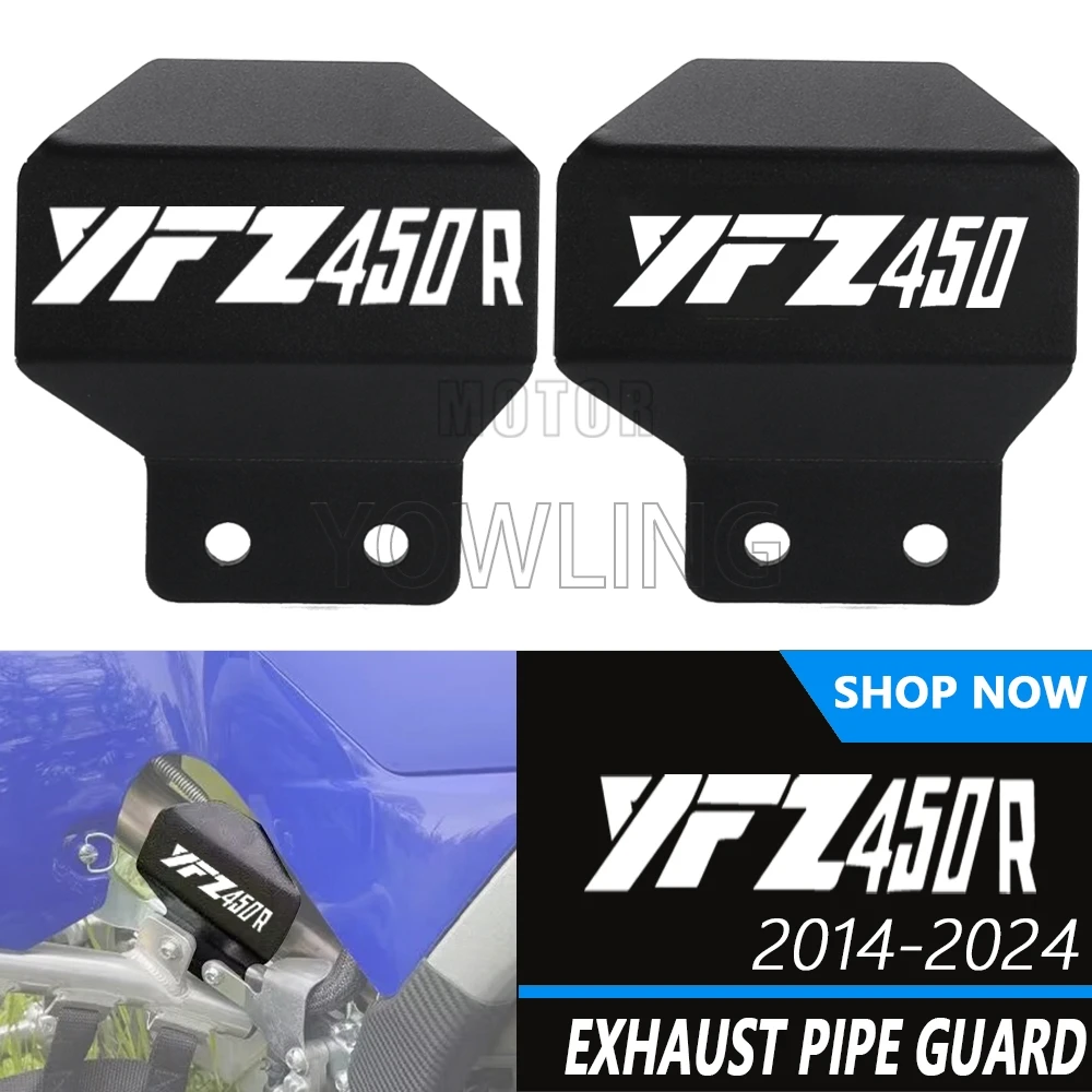 

Motorcycle Exhasut Muffler Cover Anti-Scald Cap Heat Shield Guard For Yamaha YFZ 450R YFZ 450 R YFZ450R SE 2014-2023 2024 2025
