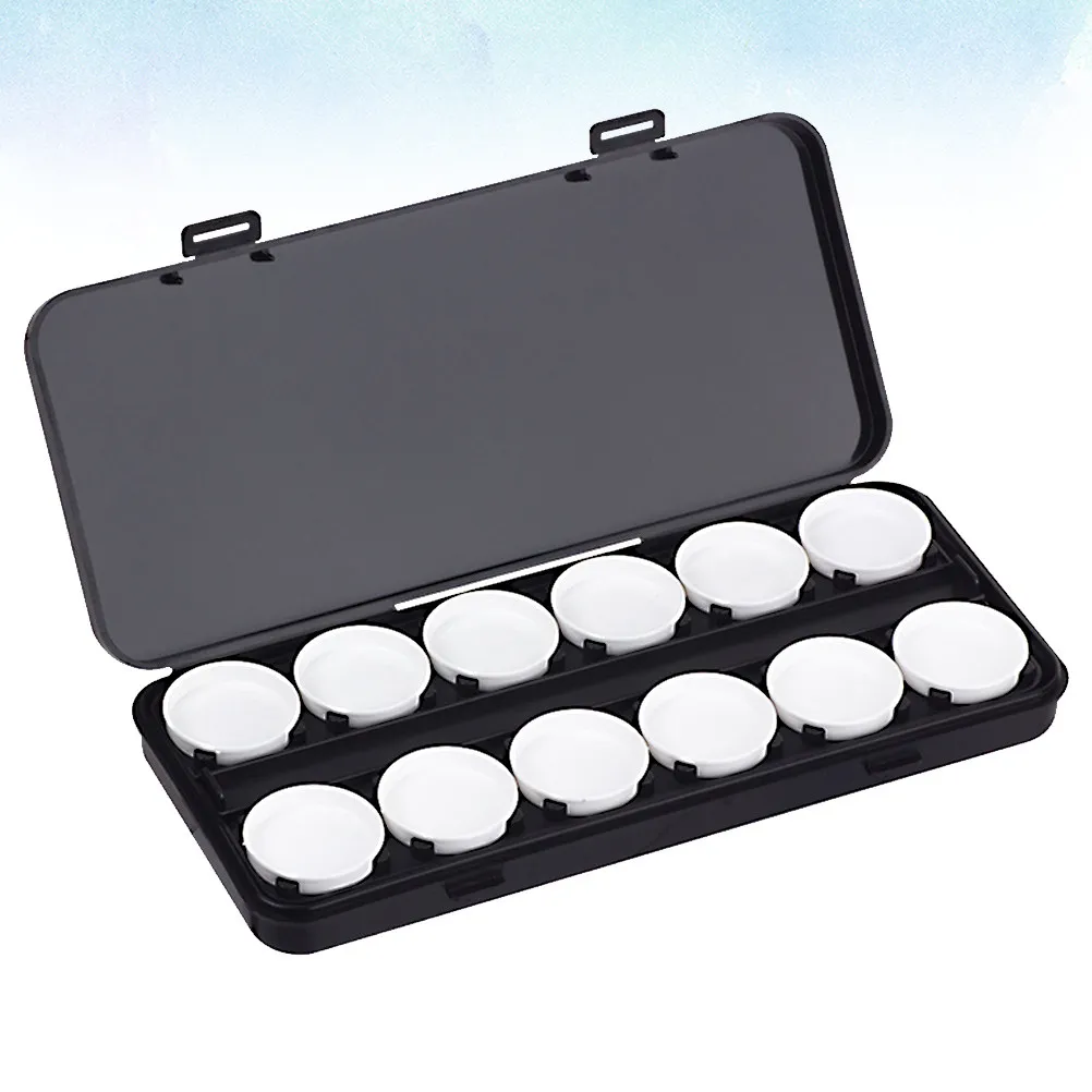 

24 Grids Paint Palette Art Square Watercolor Palettes Nail Painting Eye Shadow Color Mixing ABS Durable Storage Travel Art