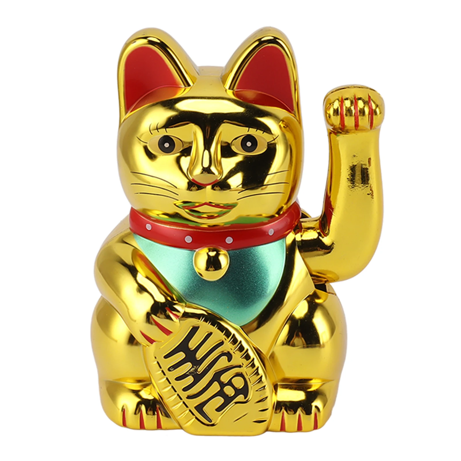 

Home Desktop Solar Energy Waving Arm Fortune Cat 5in Lucky Fortune Cat for Home Car White