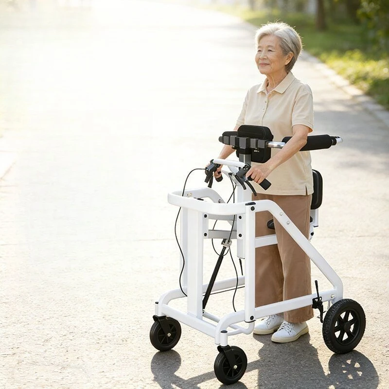 The elderly rehabilitation walker cerebral infarction hemiplegia lower limb auxiliary training standing frame walking walker