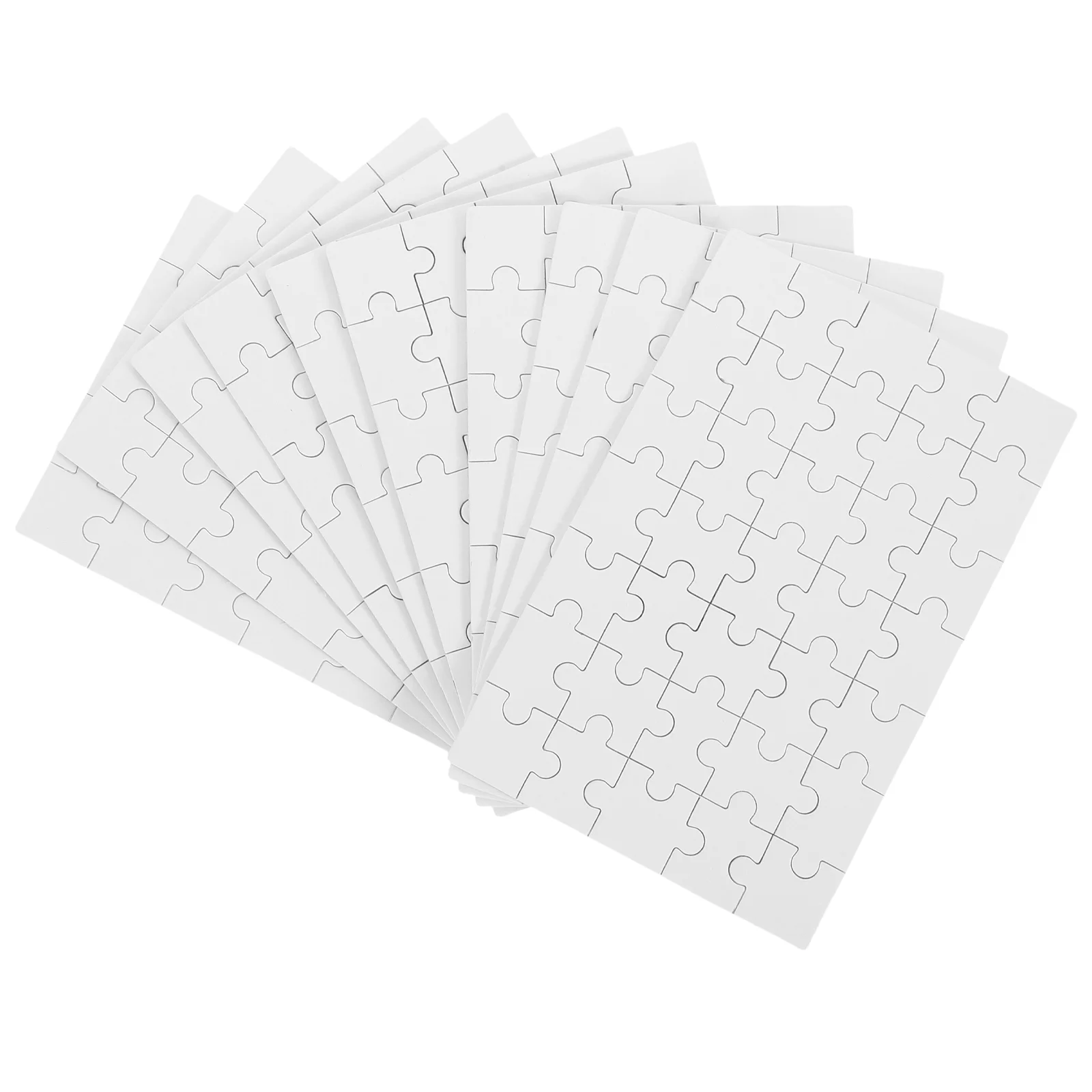 10 Sheets DIY Blank Puzzle Sublimation Blanks Products Transfer Jigsaw Wooden Supply Puzzles