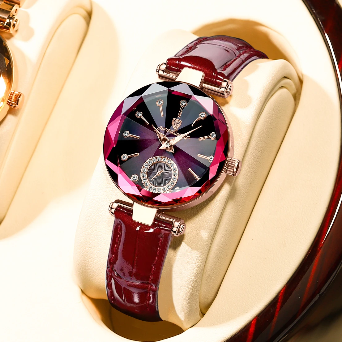 POEDAGAR Original Quartz Ladies Watch Waterproof Leather Elegant Woman's Wristwatch High Quality Fashion Watches For Women Reloj