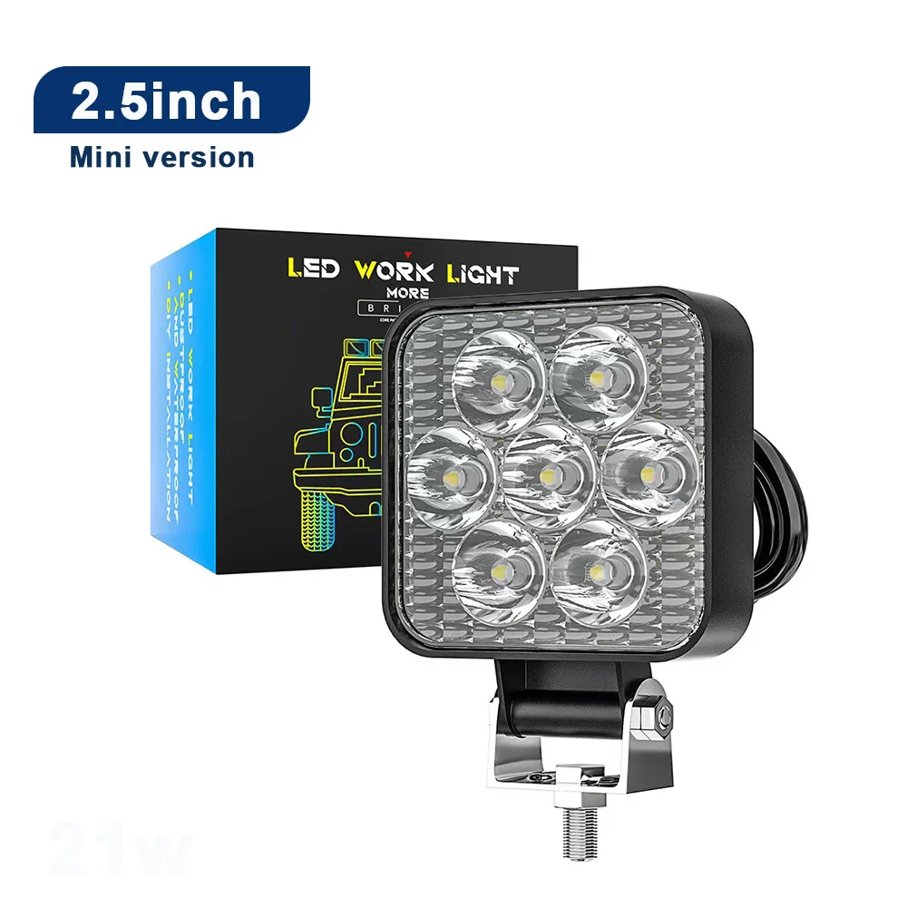 

12V 24V Mini 7SMD Off Road Work Light Lights for Jeep Truck Car SUV ATV Barra LED Headlights 4X4 Motorcycle Auxiliary Spotlight