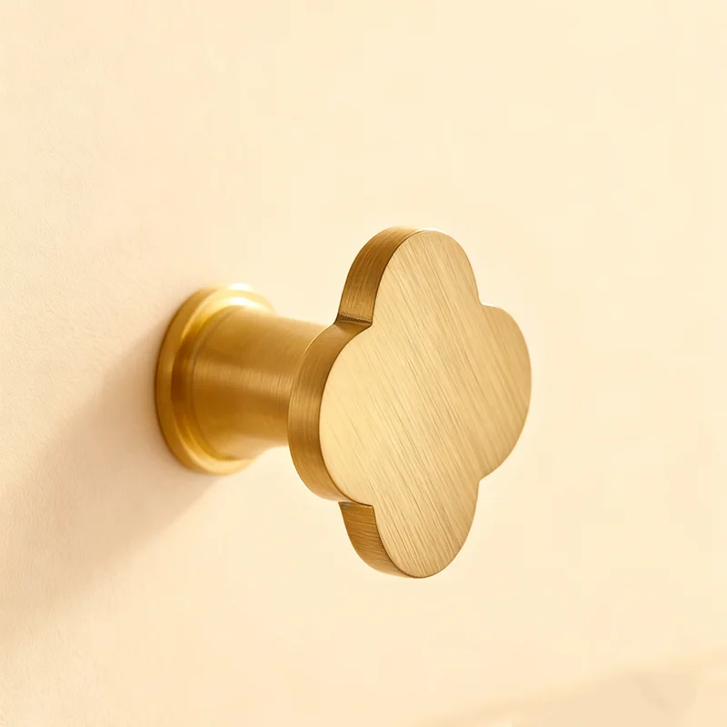 Brushed Brass Kitchen Cabinet Knobs Decorative Drawer Dresser Pulls Cupboard Wardrobe Door Handles-1Pack