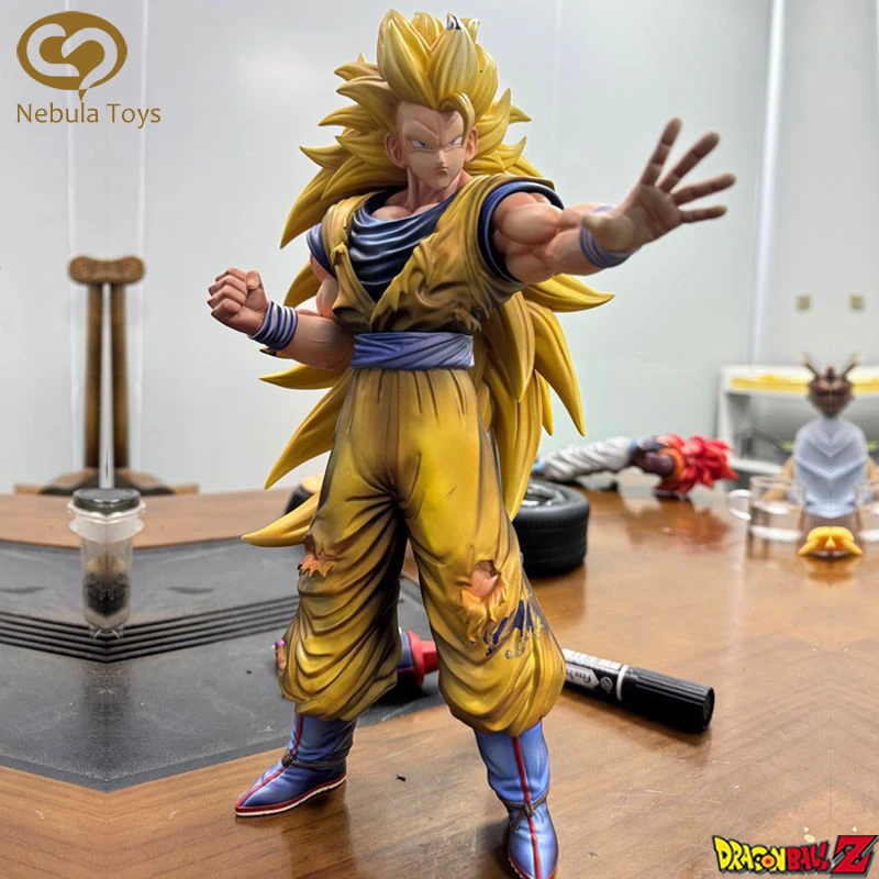 

Dragon Ball Figure Son Goku Action Figures Super Saiyan 3 Goku Model Pvc Statue Collect Dolls Desk Decora Toys Christmas Gifts