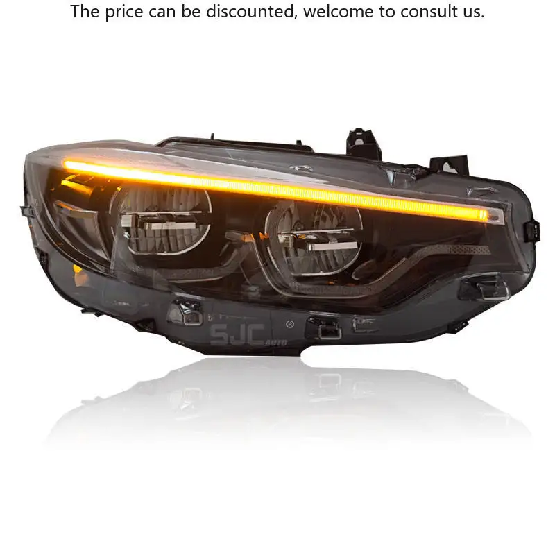 

SJC Accessories Headlights Suitable For BMW 4 Series F32 13-19 Assembly Full LED Turn Signal Daytime Running Lights Angl Eye