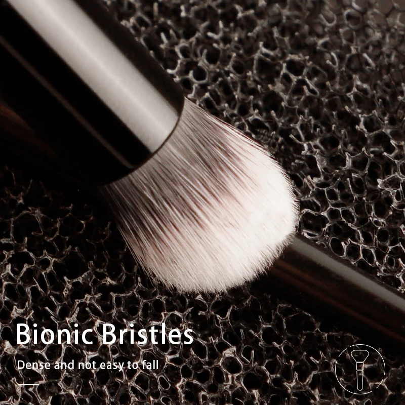 Kat von d-pincel de maquiagem 24 cabeça dupla pincel de sombra de fibra macia cabelo elegante alça preta pincéis de maquiagem de marca para mulher