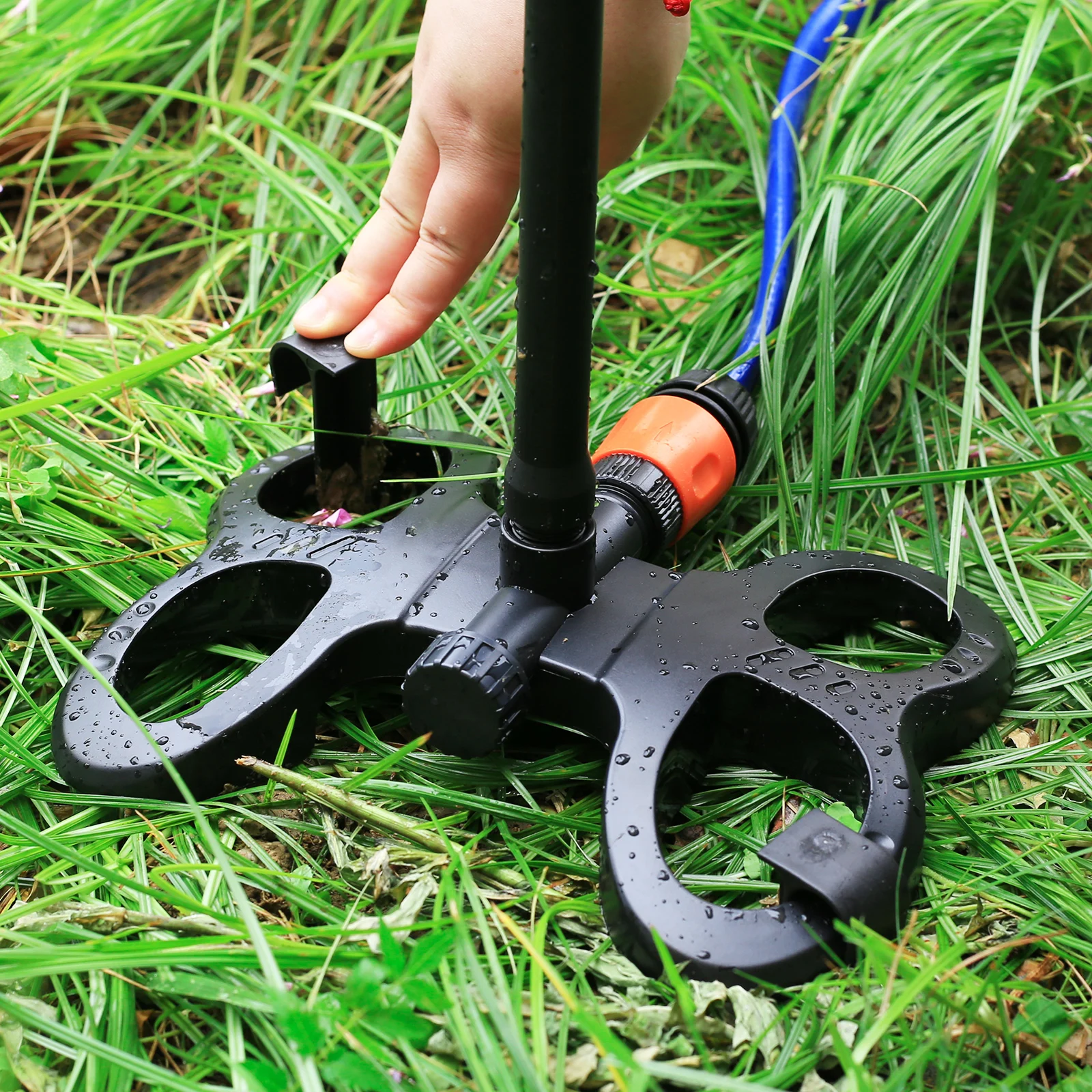 1/2" Thread Extension Rod Home Garden Watering Fixed Stems Support Holder Base Support Rotary Impact Sprinklers Rod Ground Stake