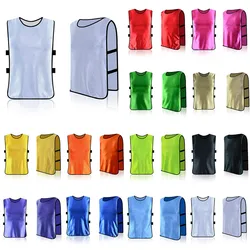 Fußballweste, Rugby, 12-farbig, schnell trocknend, leichtes Mesh-Polyester, Fußballtraining, BIBS, atmungsaktive Trikots, lockere Passform