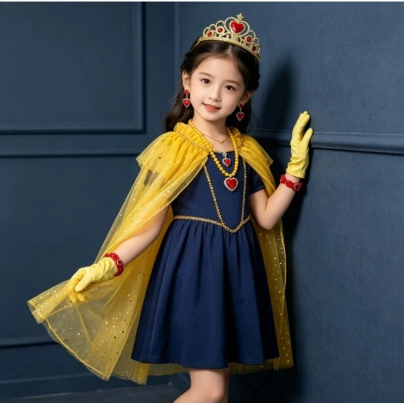 Halloween Cloak Full Accessory Kit Wig Earrings Hair Crown Necklace Elegant Holiday Party Stage Dress Up Festival Decor Outfit