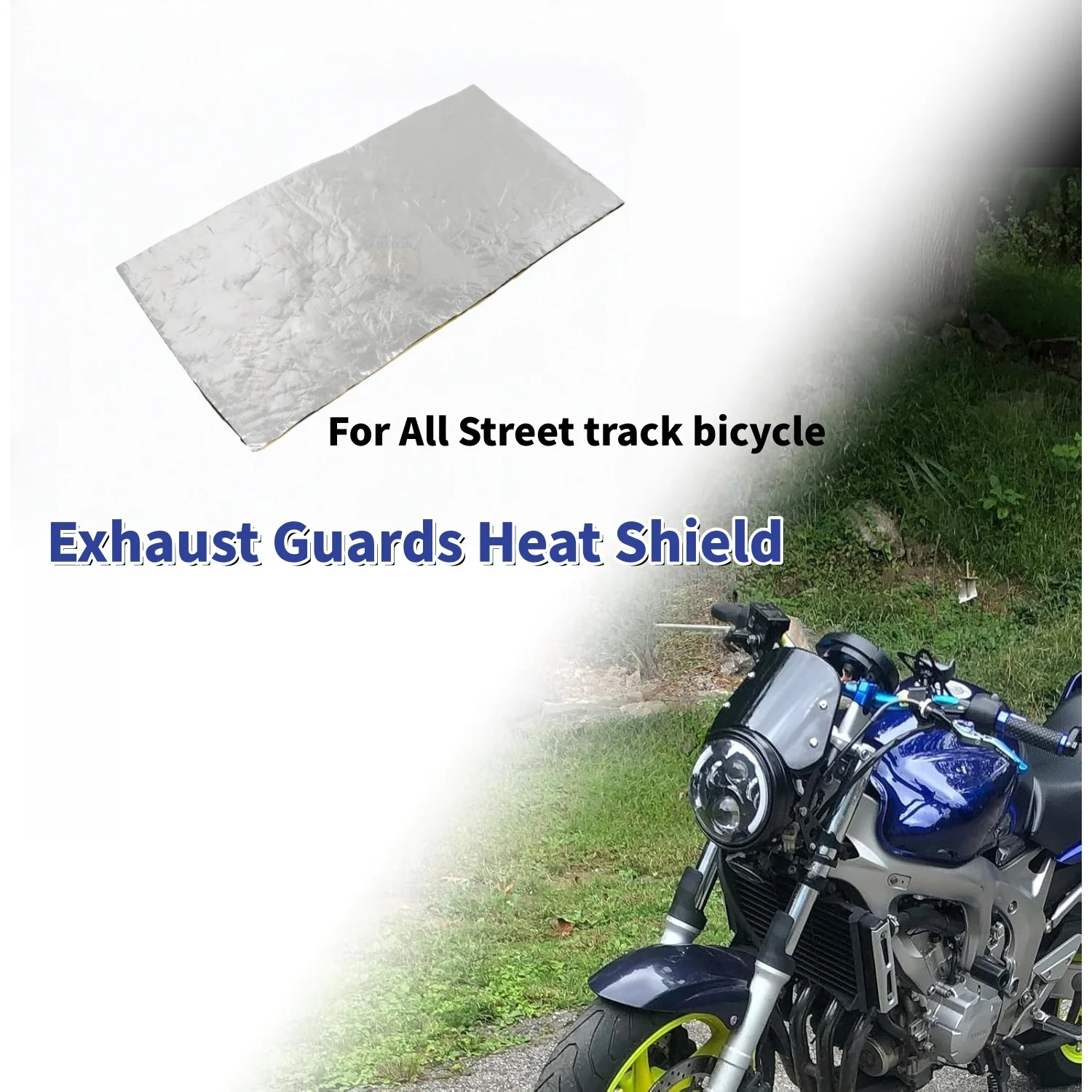 AliExpress Motorcycle Fairing Heat Shield Cover Exhaust Wrap Pipe Thermal Insulation Exhaust Guards Heat Shield For All Street Track Bike
