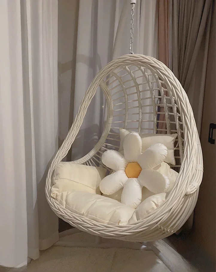 

Balcony Home Hanging Basket Rattan Chair Indoor Hammock Lazy Swing Nest Chair Single Cradle Chair