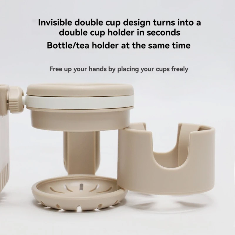 

Stroller Cup Holder and Storage Rack, Electric Vehicle Cup Holder, Phone Mount, Baby Bottle and Cup Holder