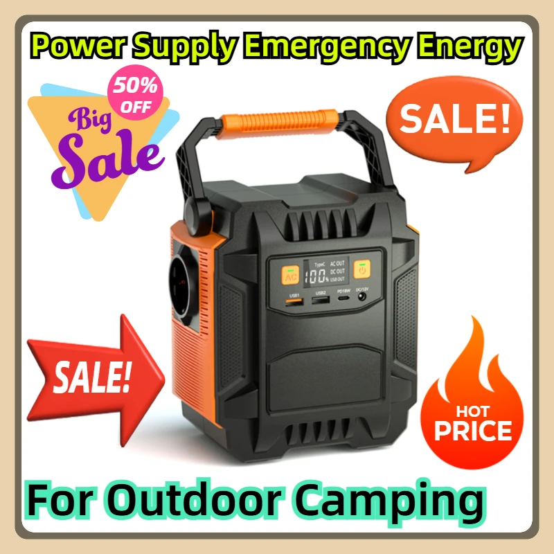 

Power Supply Emergency Energy for Outdoor Camping 200W Portable Power 172.8WH Station Solar Generator 220V 48000mAh