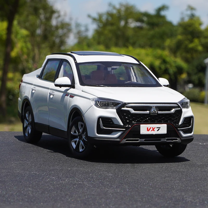 1:18 الأصلي الصين الوطنية الثقيلة شاحنة VGV VX7 بيك اب SUV على الطرق الوعرة مركبة بيك اب سبيكة نموذج سيارة