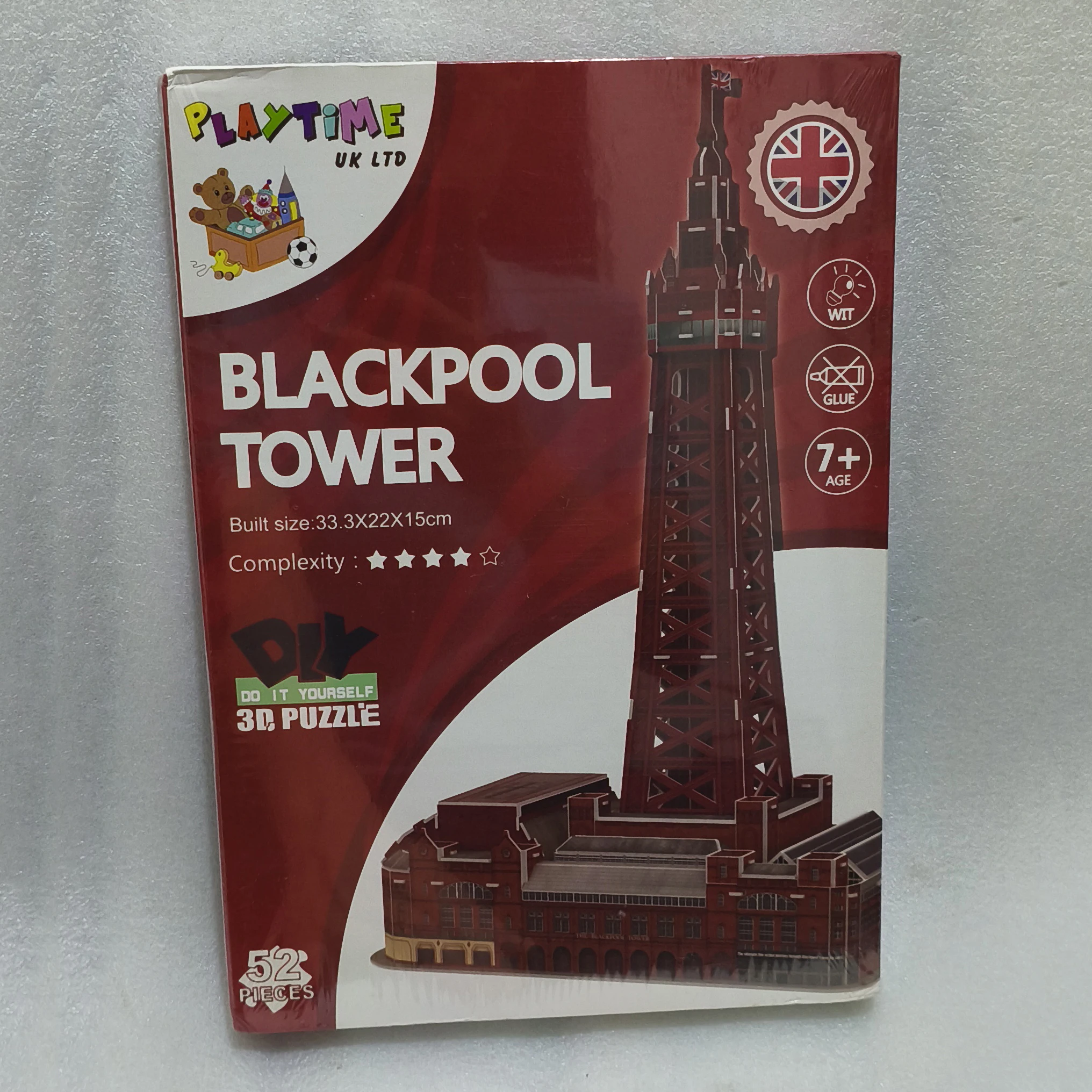 Blackpool Tower 3D бумажная головоломка, модель здания, игрушка, отличная в мире архитектура, Великобритания, Англия, знаменитое радио, сборка мальчиков и девочек, подарок для путешествий