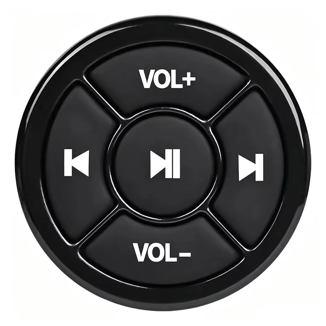 Controle remoto sem fio, botão compatível com bluetooth para carro, motocicleta, volante, reprodução de música para tablet ios android