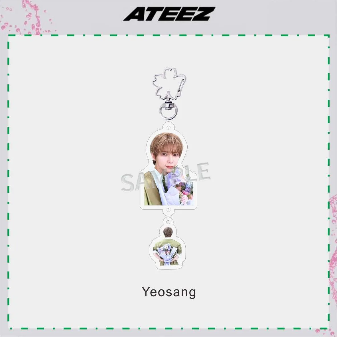 Idol ATEEZ Periphery New Style Acrylic Keychain Backpack Ornament Mingi Yunho Seonghwa Jongho San Wooyoung Hongjoong Fans Gifts