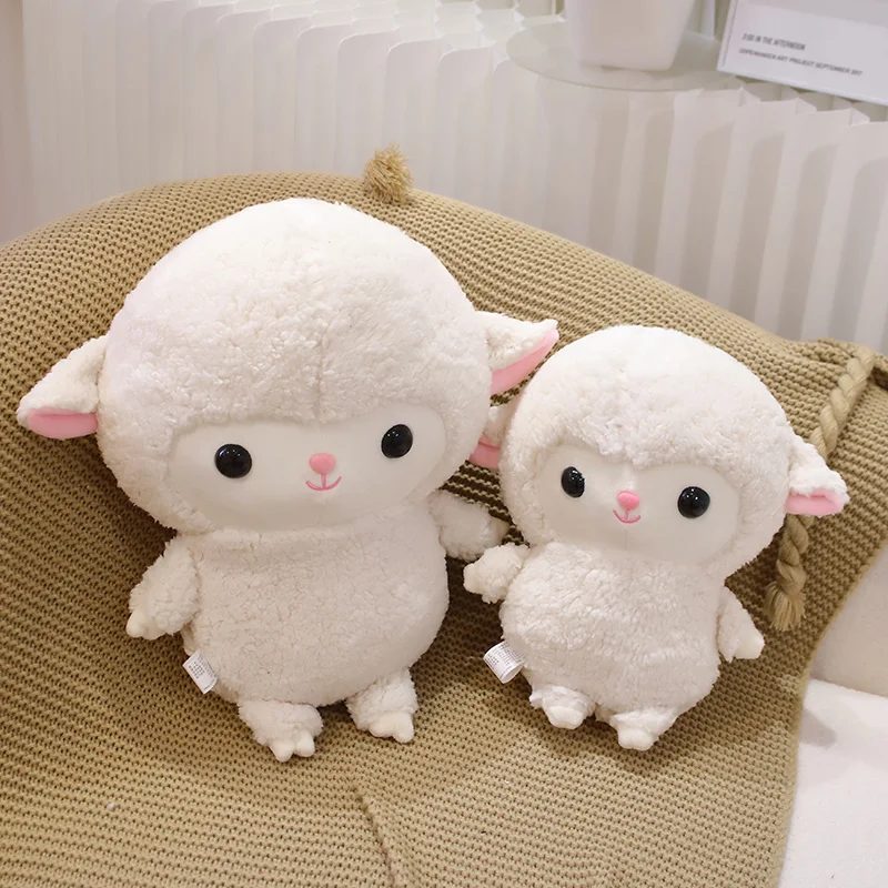 30-36Cm Schattige Staande Lam Knuffel Zacht Knuffel Dier Paar Schapen Knuffels Poppen Babys Slaapkussen Voor Meisjes Geschenken Decor