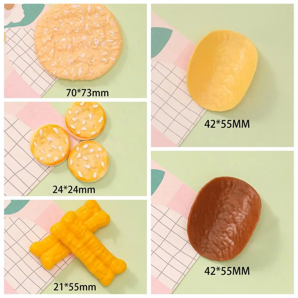 5 Stuks Diy Simulatie Sneeuw Cake Pvc Aardappelchips Mini Nep Gebakken Deeg Sticks Levensechte Fruit Simulatie Voedsel Ornament Geschenken