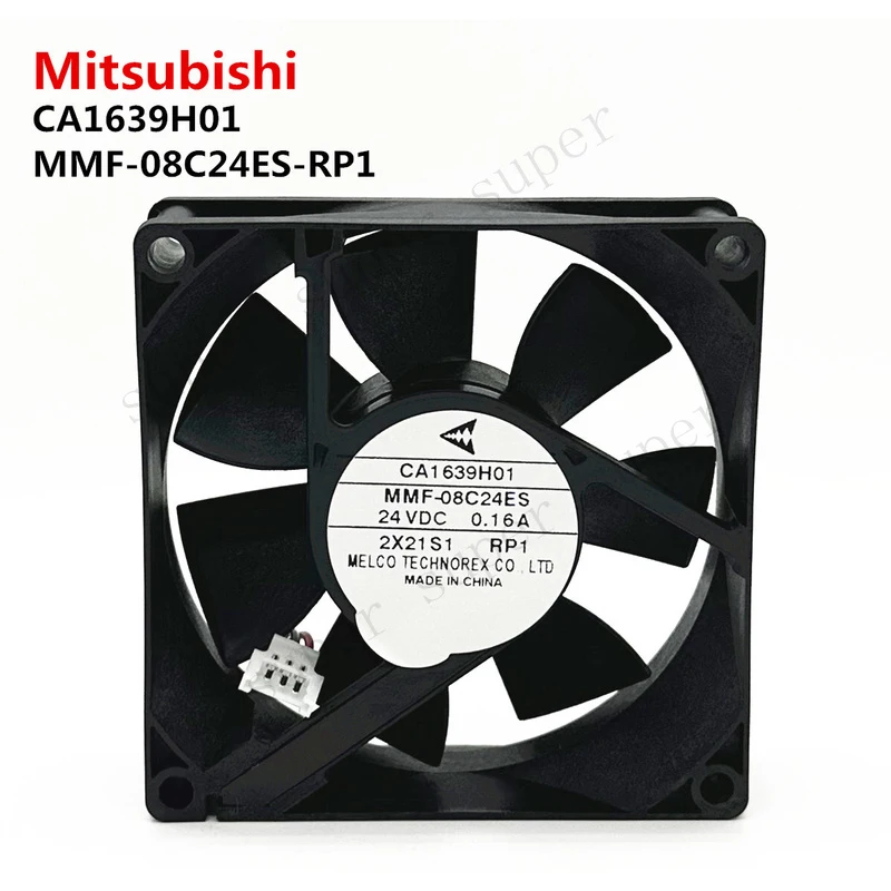 S+    Mitsubishi Inverter Fan CA1639H01 MMF-08C24ES-RP1 24V 0.10A 8025 3-WIRE