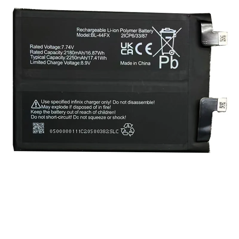 Battery for lnfinix Note 12 Vip Battery 2180mAh/2250mAh BL-44FX lnfinix Note 12 Vip(X672) Mobile Phone battery Batteries