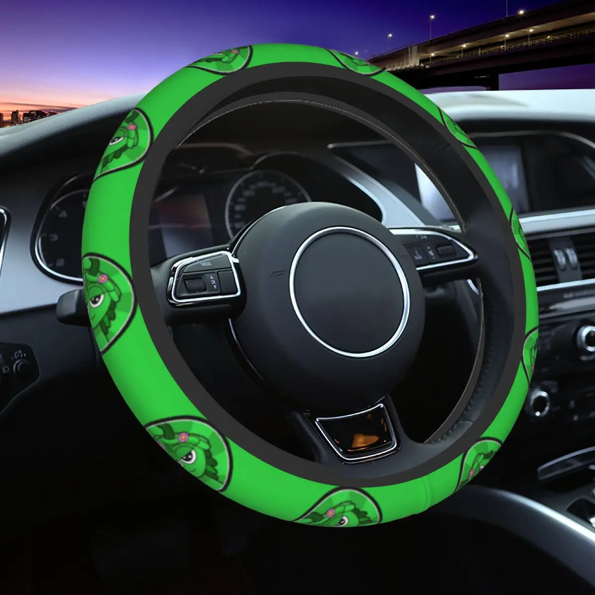 

37-38 Чехлы на руль Sprunkis Green Универсальные игровые авто украшения Красочные автомобильные аксессуары