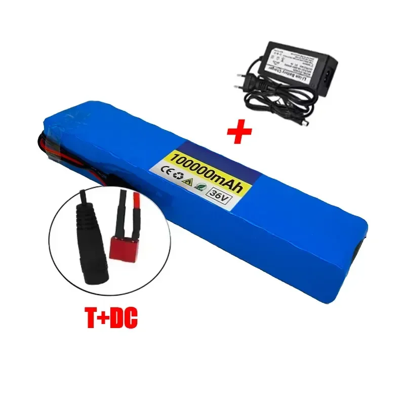 36 V 100Ah 18650 Oplaadbare Lithium Batterij 10S3P 1000 W met BMS voor Fiets Scooter Batterij + Lader