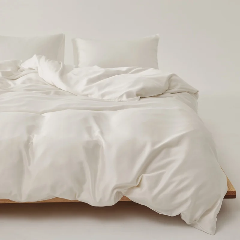 

Комплект постельного белья Queen Size из холодного шелковистого лиоцелла, 90*90 дюймов, пододеяльник + наволочки, 3 предмета, летнее постельное белье, прямая поставка