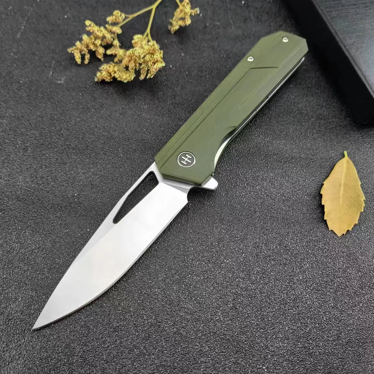 Green Arrow Folding Knife  Pocket  DC53 Blade D10 Handle Tactical Hunting Camping EDC Survival Tool Knives