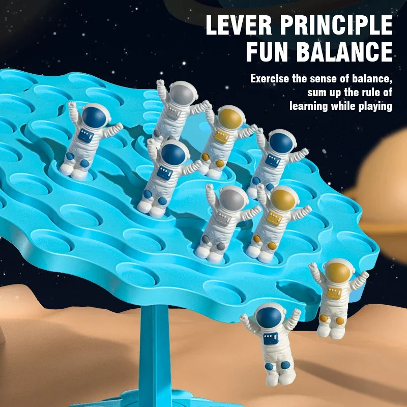 Spaceman Balance Tree Toy para Crianças, Educacional Montessori Matemática Brinquedos, Equilibrar Board, Parent-Child Interaction Table Games