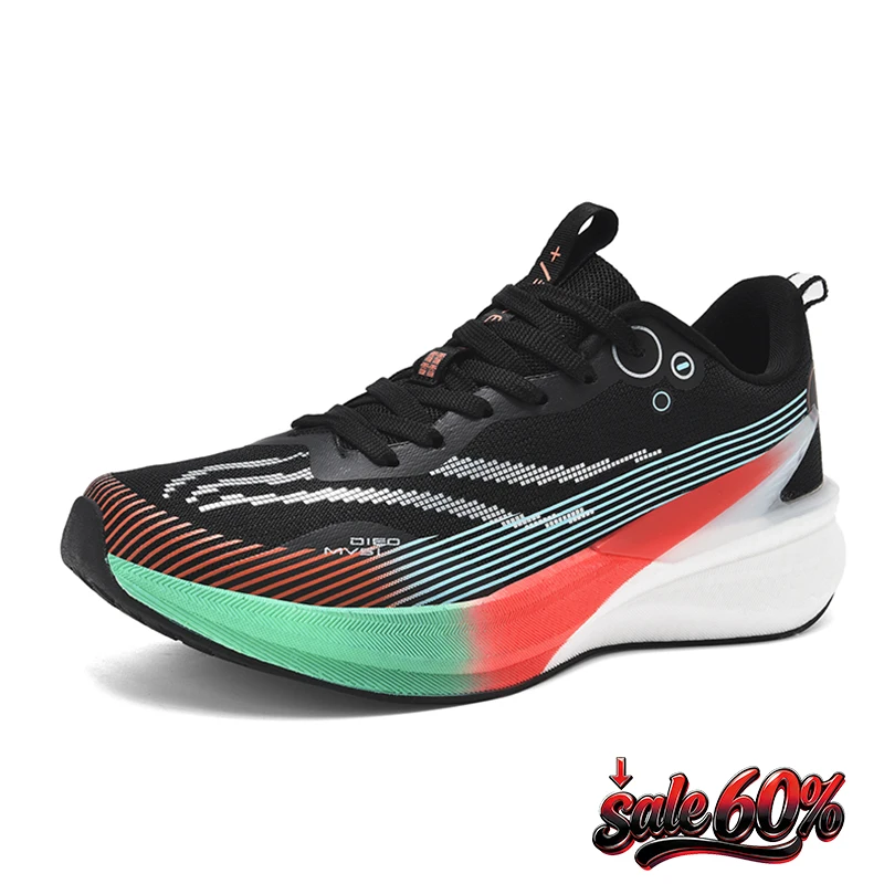 

Men Running Shoes Carbon Board Speciality Marathon Sports Shoes Breathable Lightweight Women Nonskid Athletic Sneakers Unisex