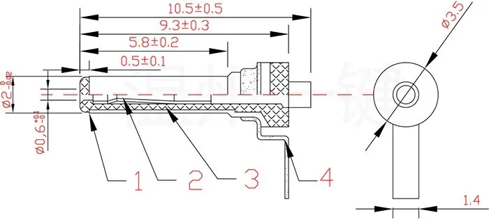 5PCS DC-2006 Power Plug Male Connector Dc2006 Patch Plug Tuning Fork with Solering Lug Plug Charging Plug