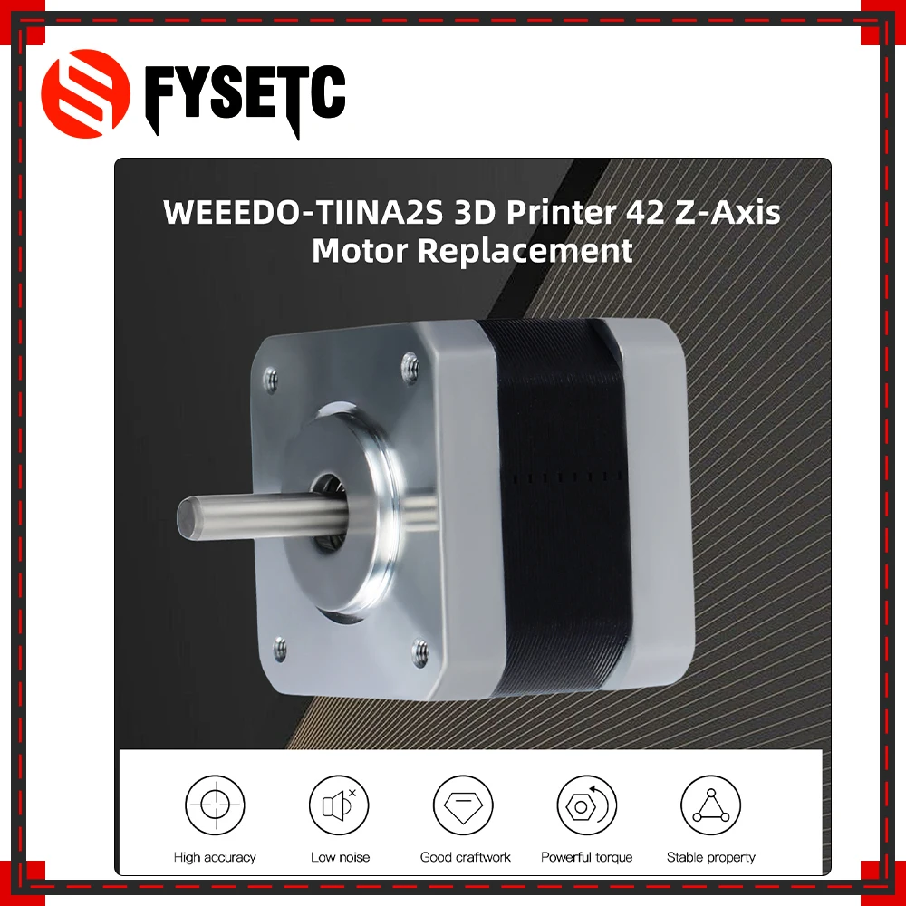 

WEEEDO-TINA2S 3D Printer 42/Z-Axis /A Motor Replacement High Accuracy And Low noise Z-Axis Motor For 3D Printer Parts