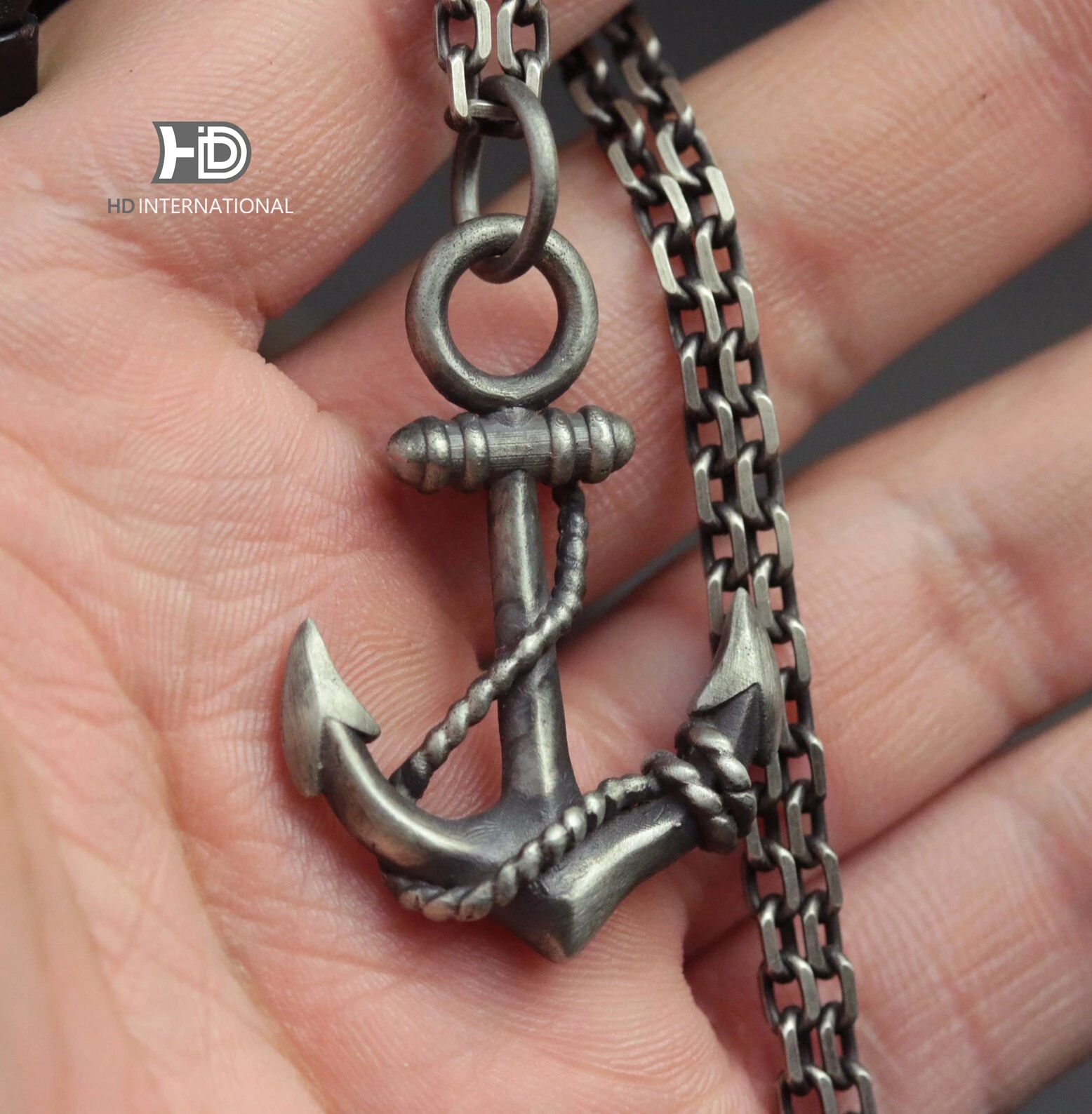 

Anchor Pendant 925 Silver Nautical Ocean Charm, Gift for Him and Her, Silver Nautical Necklace, Silver Men's Pendant