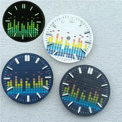 28.5mm NH35 Dial C3 Green Luminous Suitable for NH35/36 Movement Customized logo Dial NH35 Hands Watch accessories