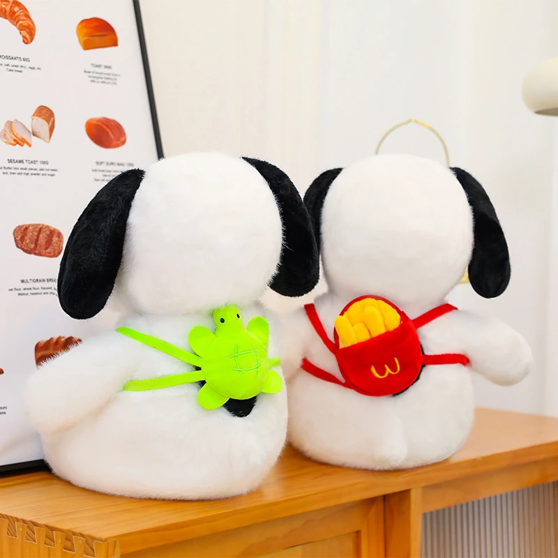 35-55 سنتيمتر الكلاسيكية سنوبي أفخم لعبة الكرتون أنيمي لطيف عيد ميلاد وسادة أريكة الظهر الكلب دمية الأطفال عيد الميلاد محشوة هدية