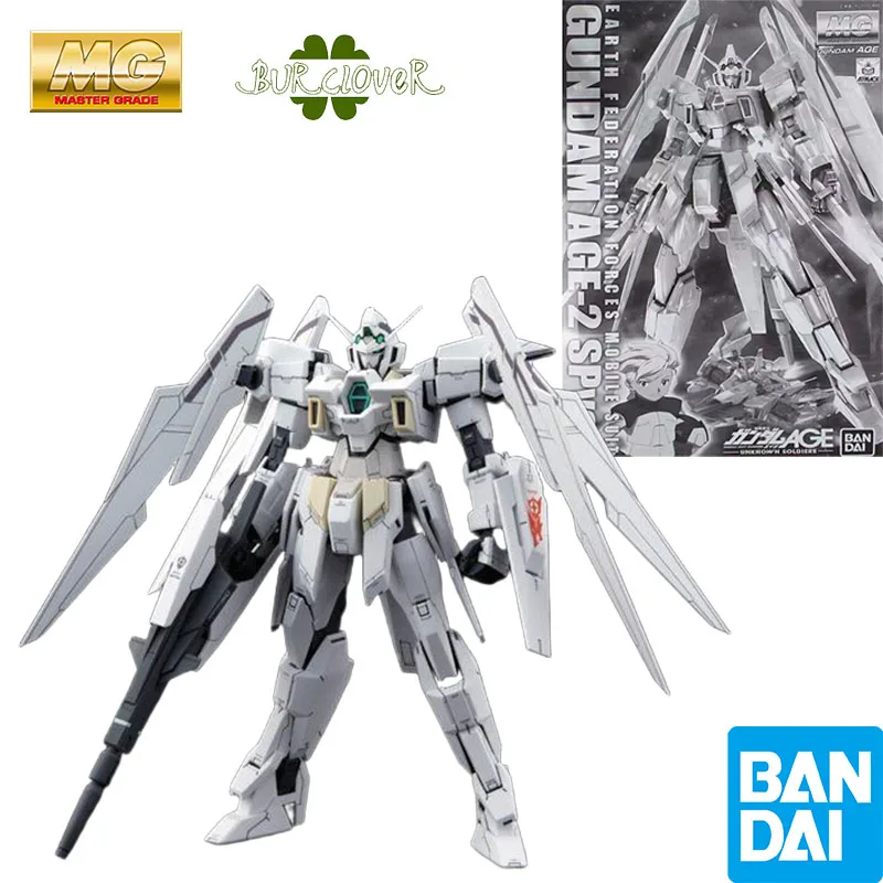 

Bandai Original MG Gundam AGE-2 Normal Type AGE-2 1/100 Anime Action Figure Assembly Model Toys Gifts For Children Collectibles