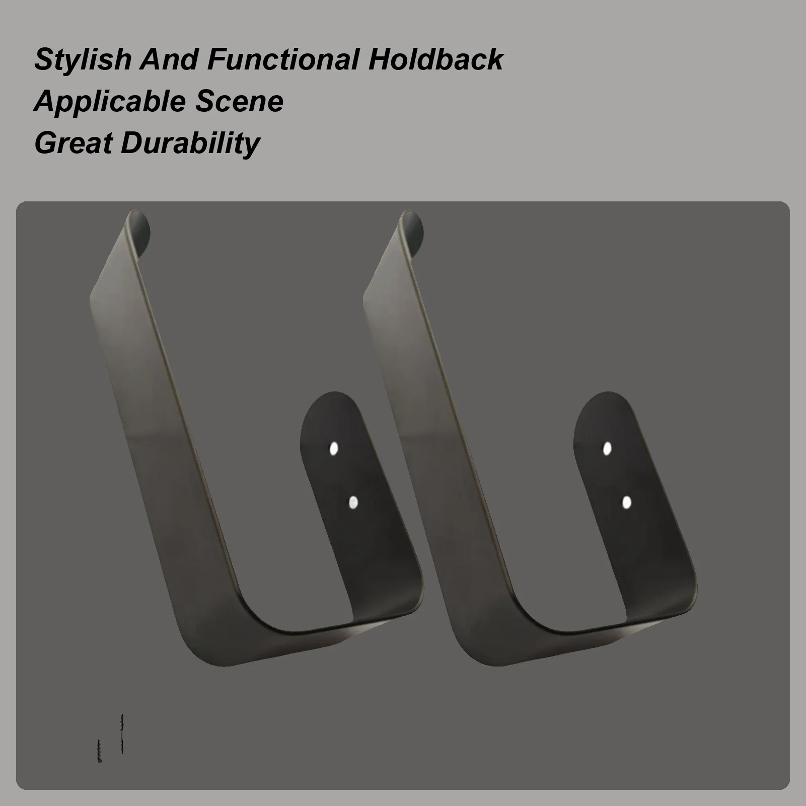 

Window Tiebacks Window Metal Holder 2 Pieces Decorative Hanger Hook Multifunctional Clips For Outdoor Wall Hat Decoration Towel